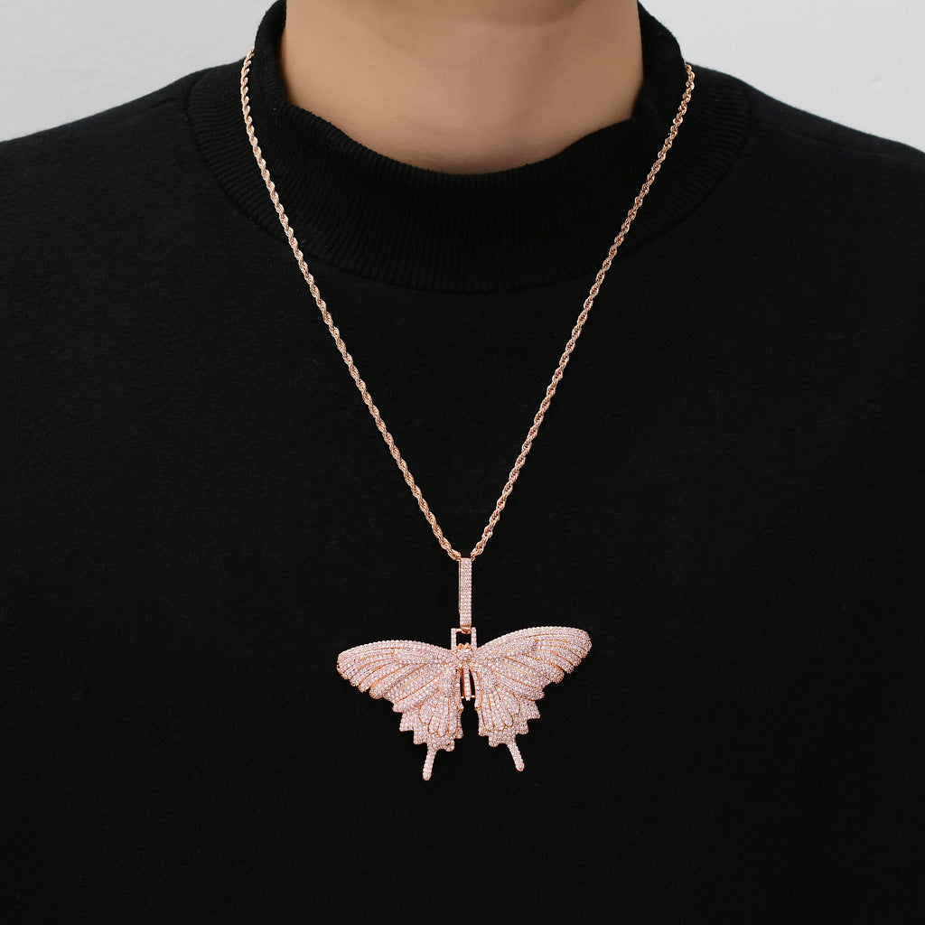 Hip Hop Vintage Fashion Copper Pendant Necklace for Men and Women