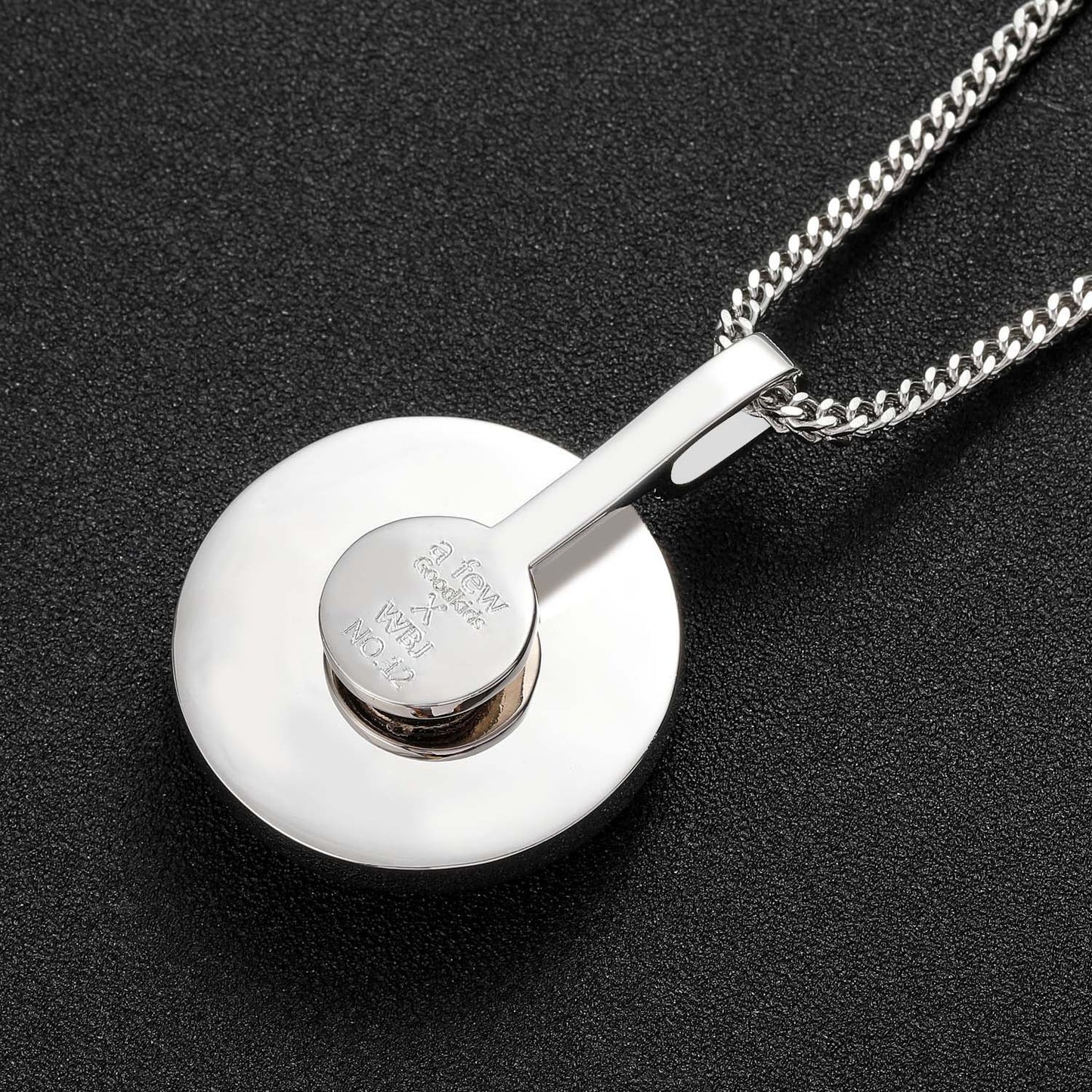 Hip Hop Round Copper Pendant Necklace for Men and Women