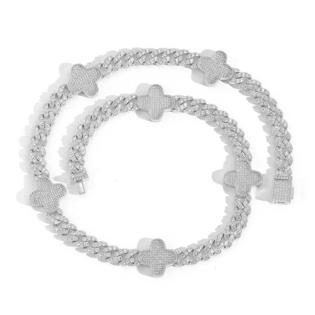Hip Hop Fashion Cubic Zirconia Necklace for Men