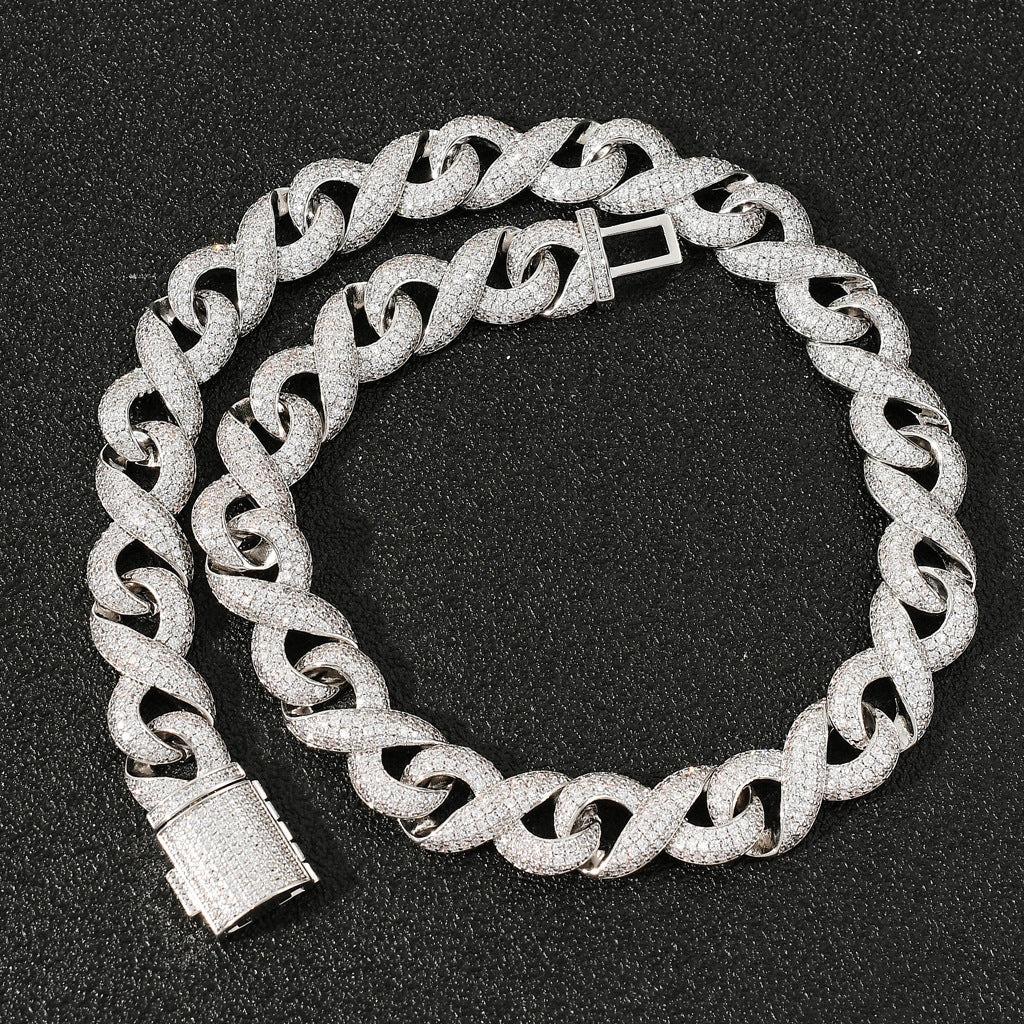 Hip Hop Punk Fashion Cubic Zirconia Pendant Necklace for Men