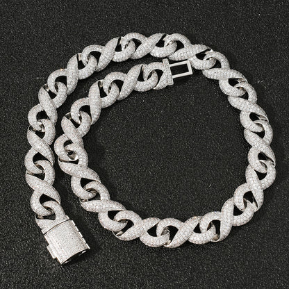 Hip Hop Punk Fashion Cubic Zirconia Pendant Necklace for Men