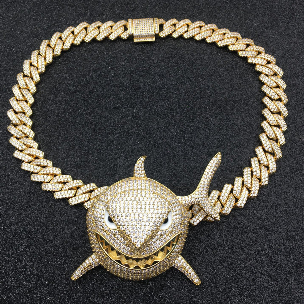 Hip Hop Cuban Link Cubic Zirconia Necklace for Men and Women