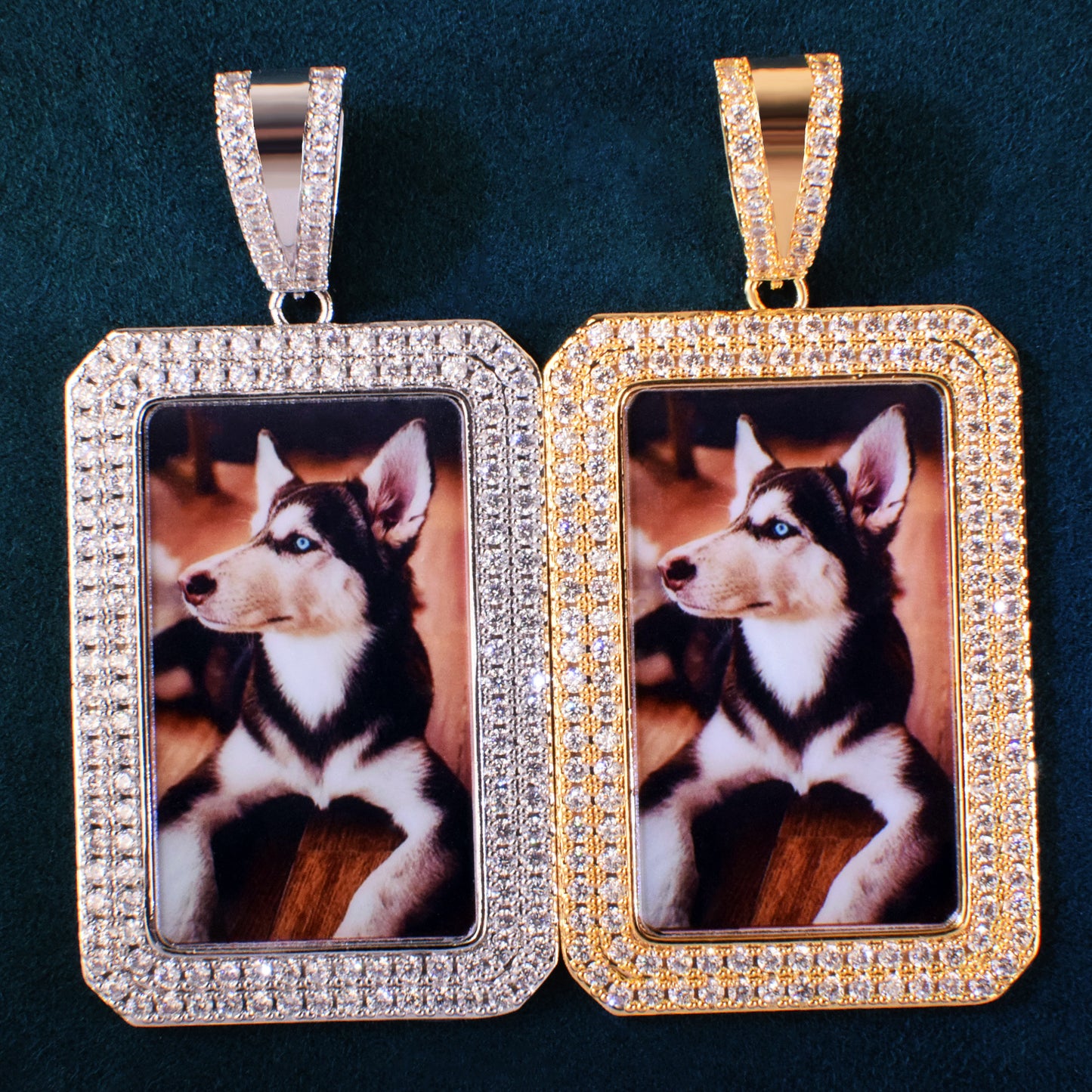 Iced Out Photo Pendant Necklace