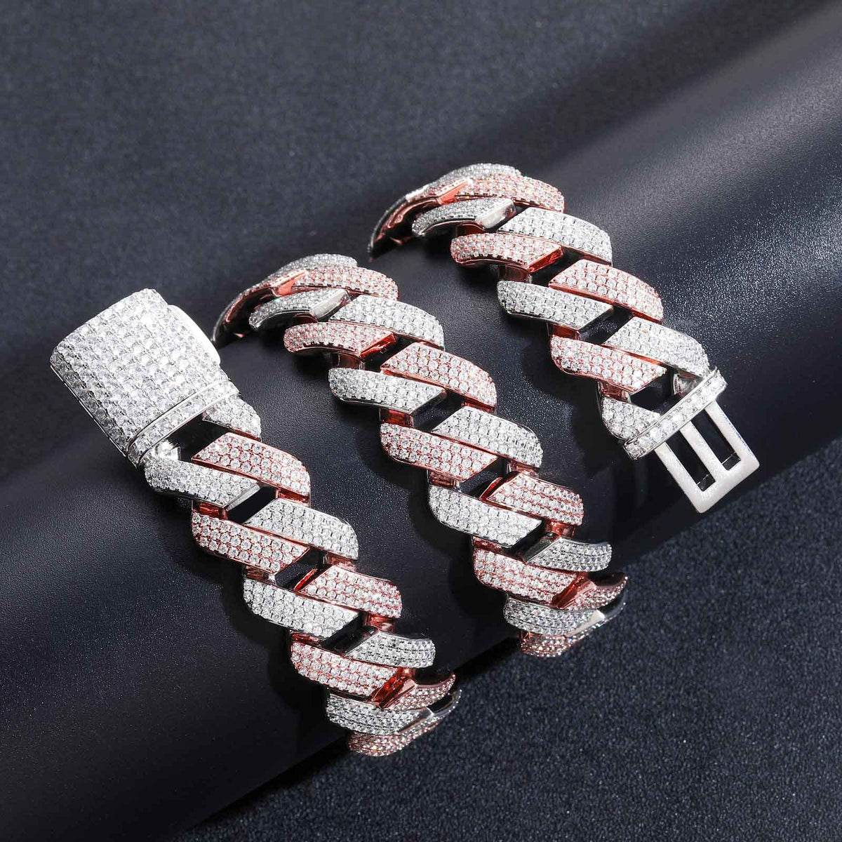 Hip Hop Cuban Link Bubble Copper Necklace for Men product image