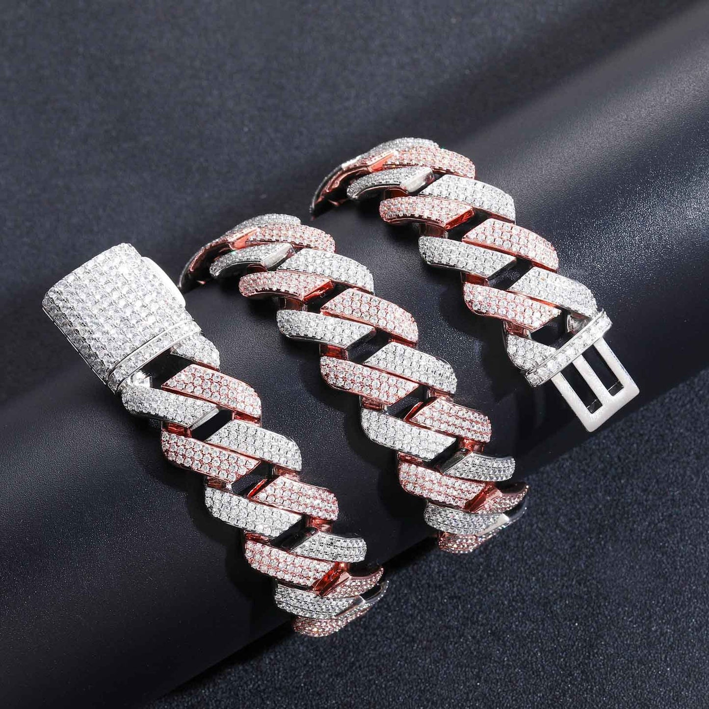 Hip Hop Cuban Link Bubble Copper Necklace for Men