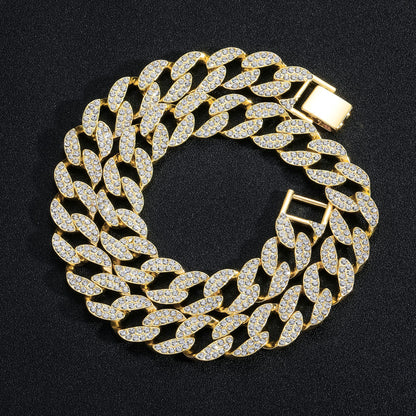 Hip Hop Cuban Link Alloy Necklace for Men