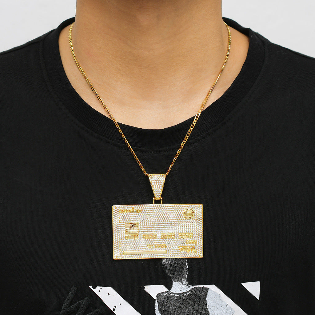 Hip Hop Fashion Copper Pendant Necklace for Men and Women
