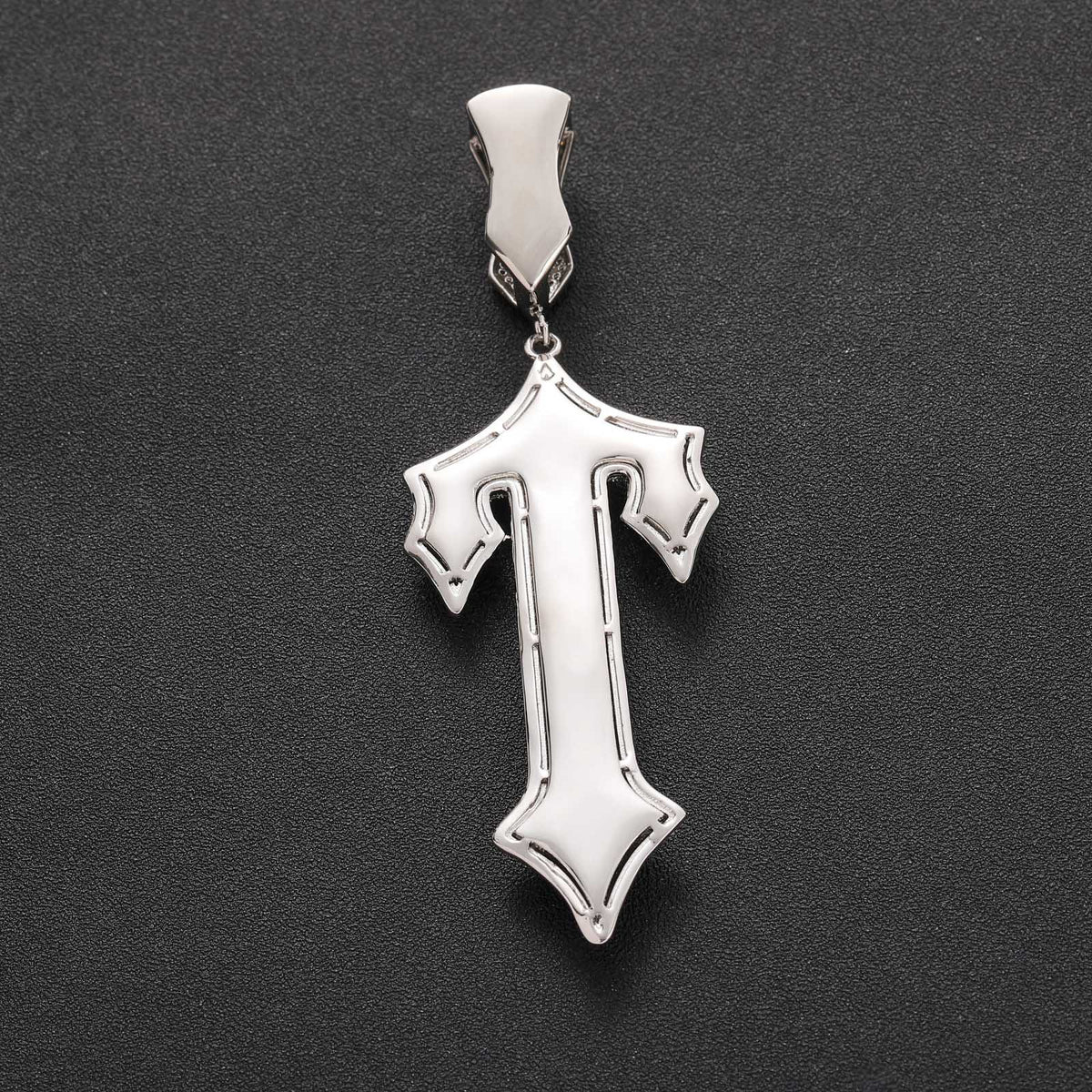 Hip Hop Vintage Cross Copper Pendant Necklace for Men and Women product image