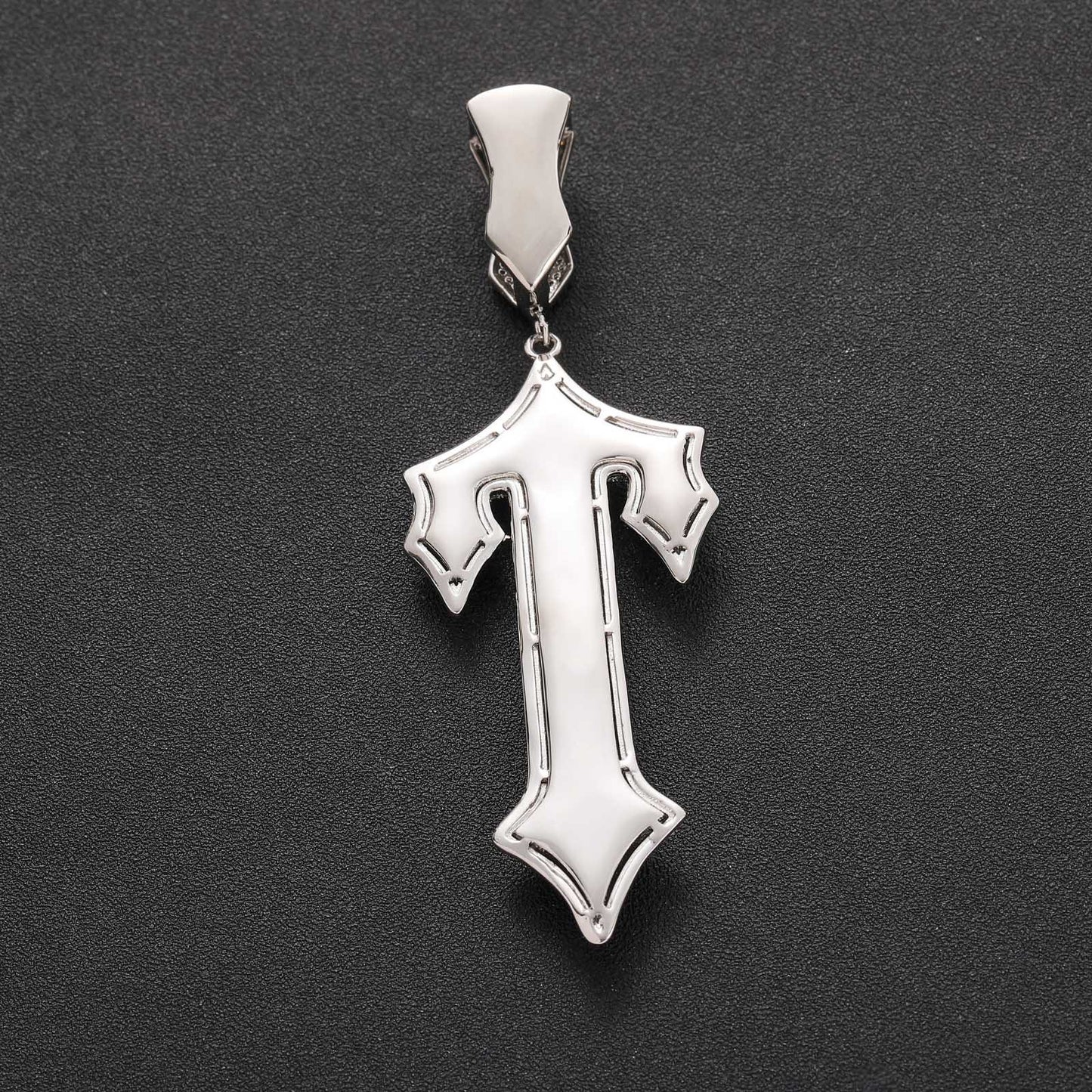 Hip Hop Vintage Cross Copper Pendant Necklace for Men and Women