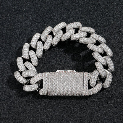Hip Hop Cuban Link Copper Bracelet for Men