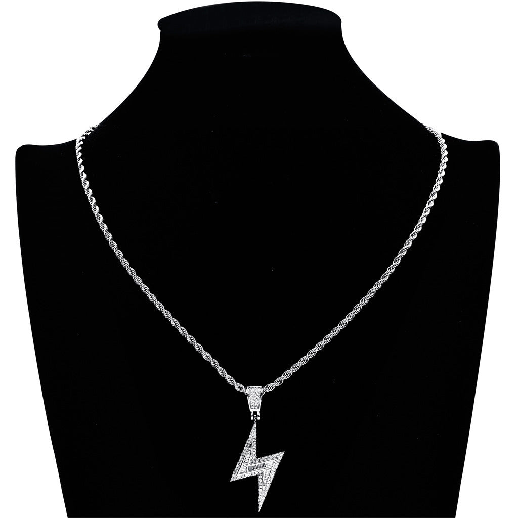 Hip Hop Iced Link Cubic Zirconia Necklace for Men and Women