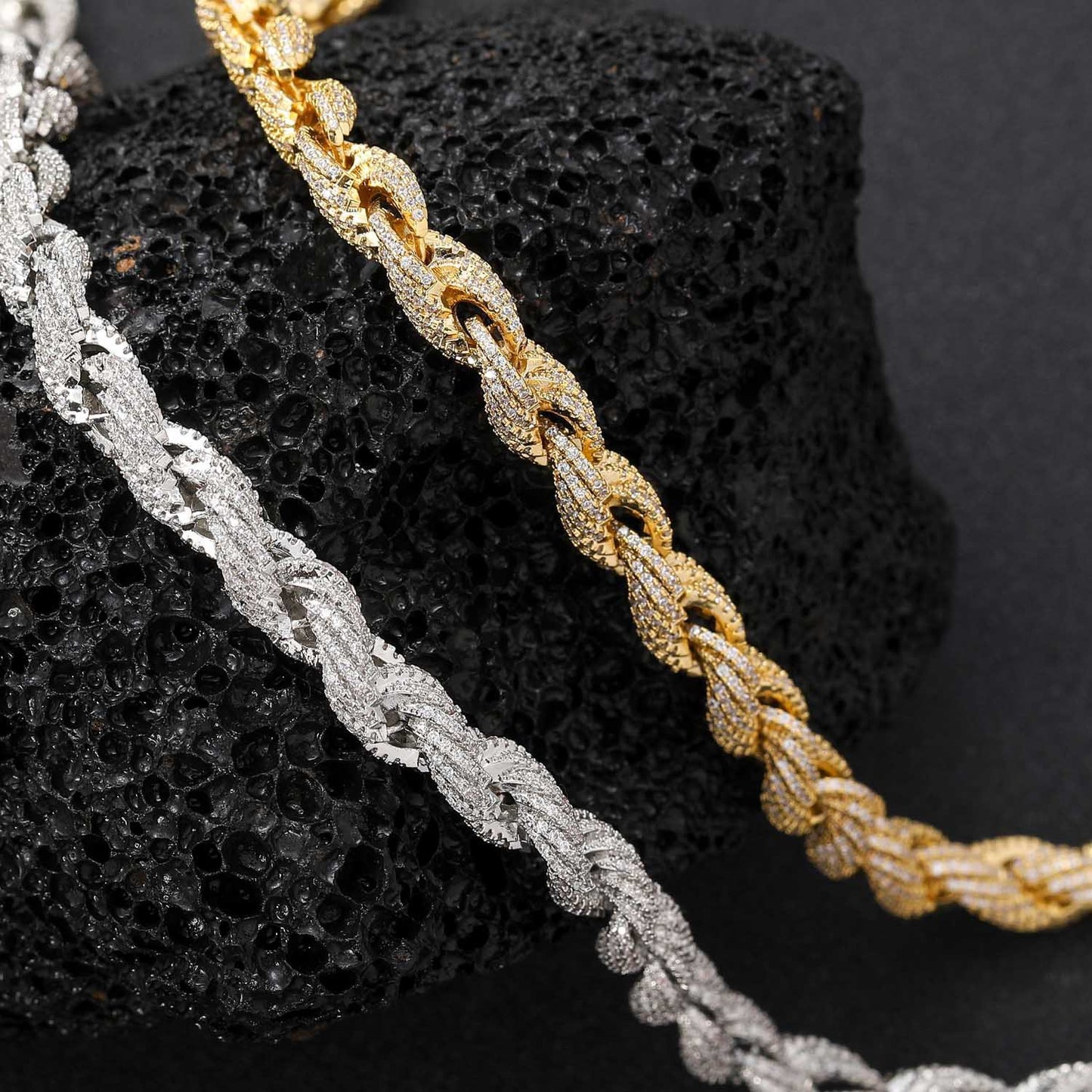 Hip Hop Minimalist Fashion Cubic Zirconia Bracelet for Men