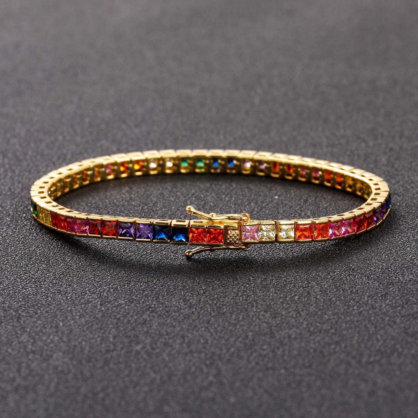 Hip Hop Cuban Link Cubic Zirconia Bracelet for Men