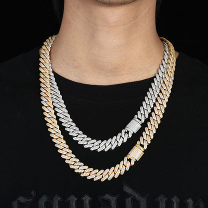 Iced Out 5A CZ Cuban Link Chain Necklace & Bracelet