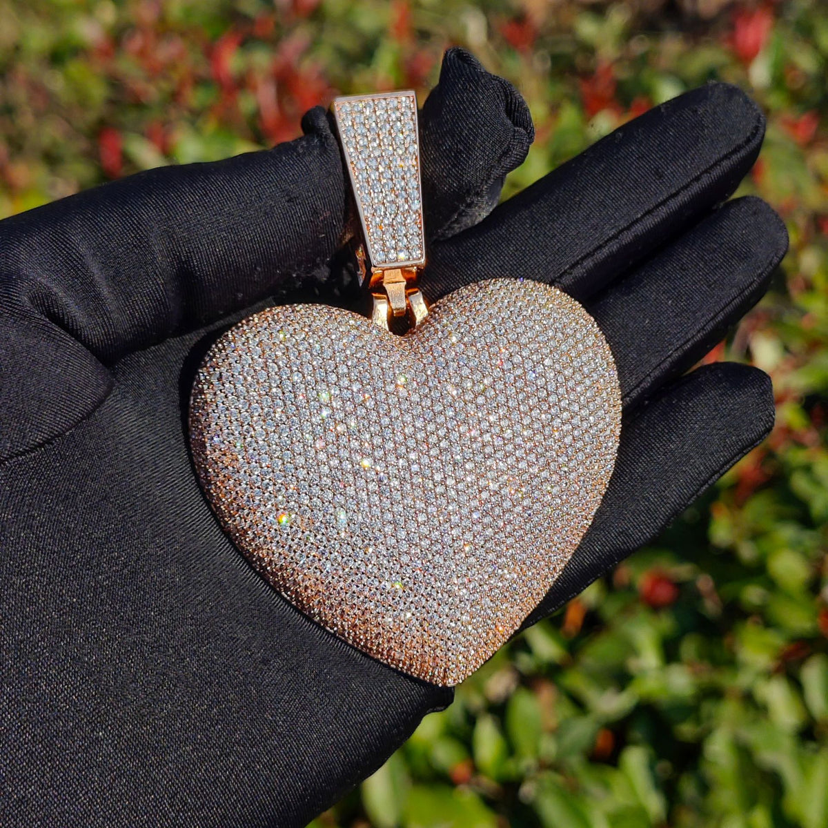 Iced Out Heart Pendant Necklace product image