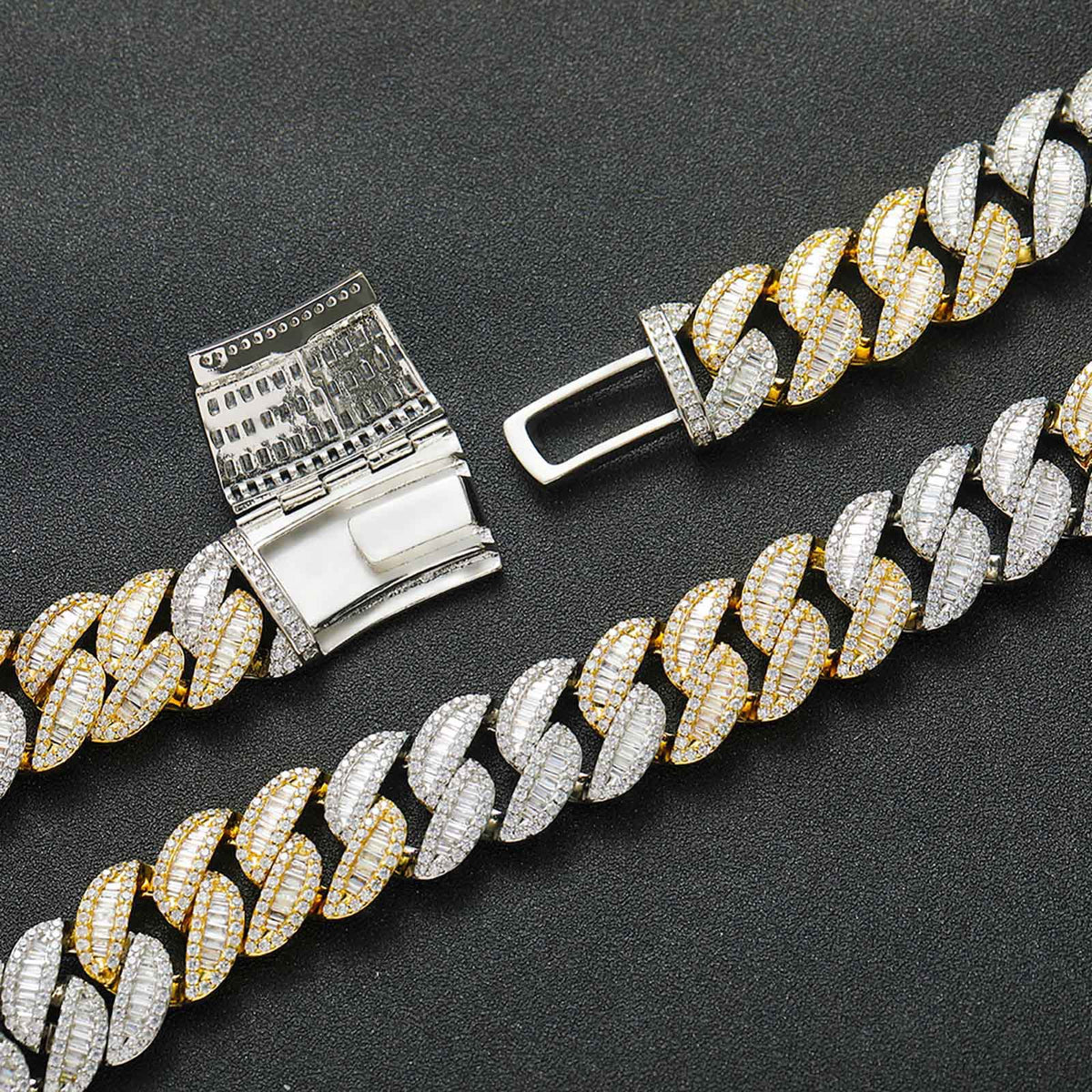 Hip Hop Light Luxury Cuban Link Cubic Zirconia Necklace for Men product image