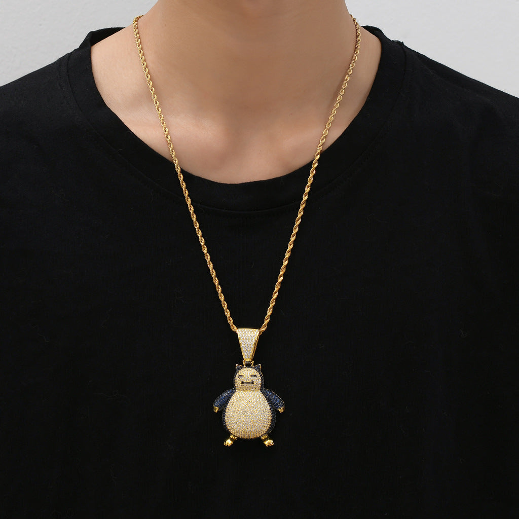 Hip Hop Fashion Copper Pendant Necklace for Men and Women