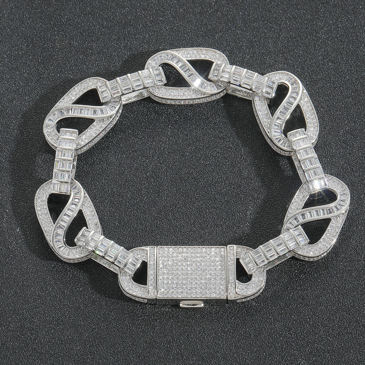 Hip Hop Light Luxury Fashion Copper Bracelet for Men product image