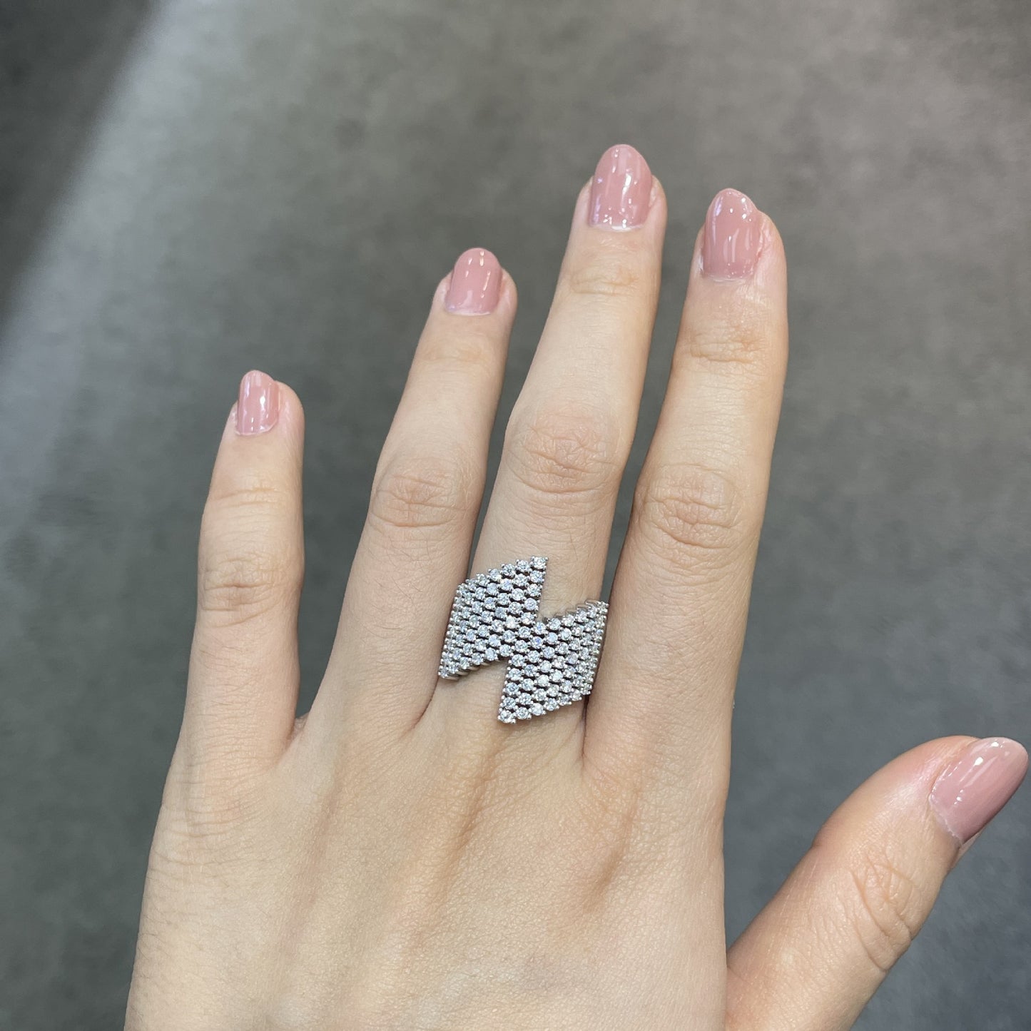 Geometric Sparkling Open Cuff Bracelet Bangle for Women product image