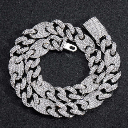 Hip Hop Cuban Link Alloy Necklace for Men