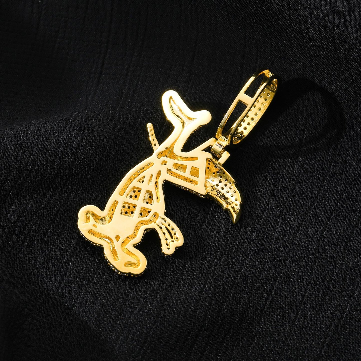 Hip Hop Fashion Cubic Zirconia Pendant Necklace for Men and Women