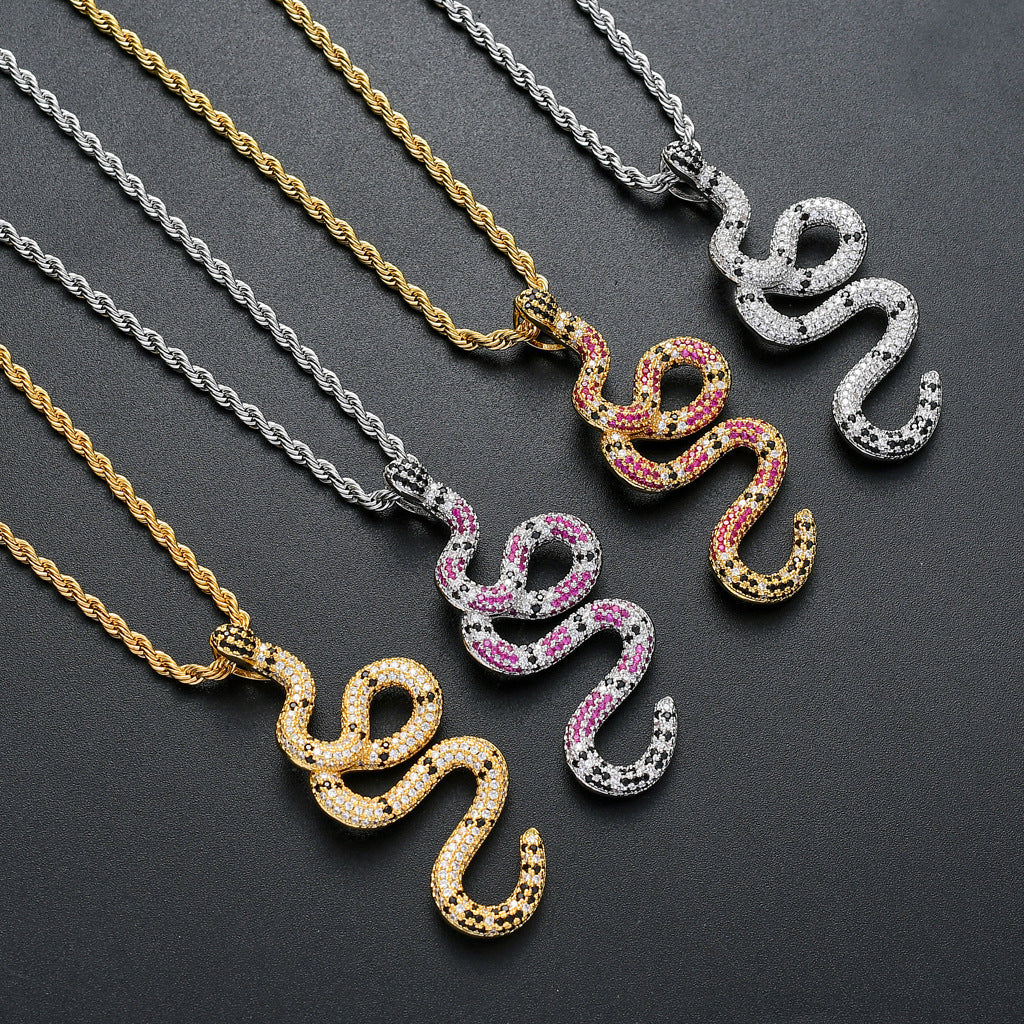 Light Luxury Cross Cubic Zirconia Pendant Necklace for Men and Women