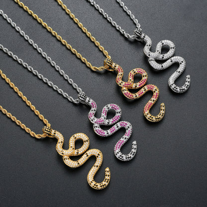 Light Luxury Cross Cubic Zirconia Pendant Necklace for Men and Women