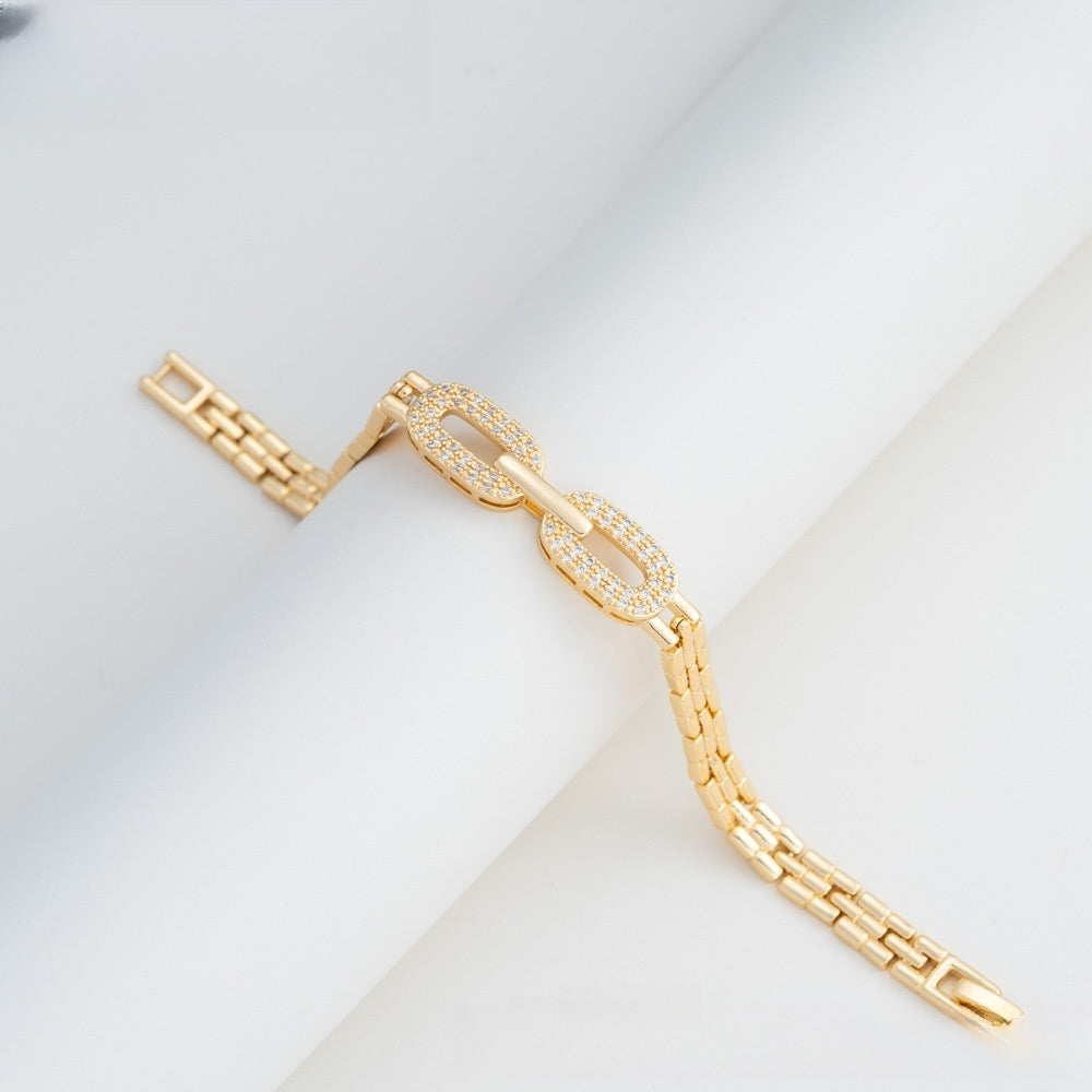 Camellia Charm Minimalist Bracelet for Women