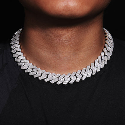 Iced Out Cuban Link Bracelet, Zircon Pavé Hip Hop Chain Bracelet, Unisex