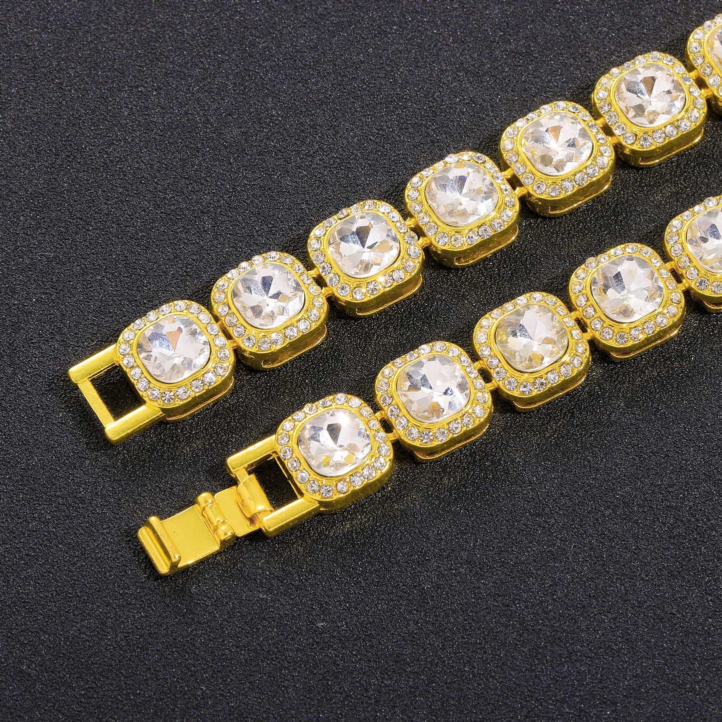 Hip Hop Light Luxury Iced Link Alloy Necklace for Men