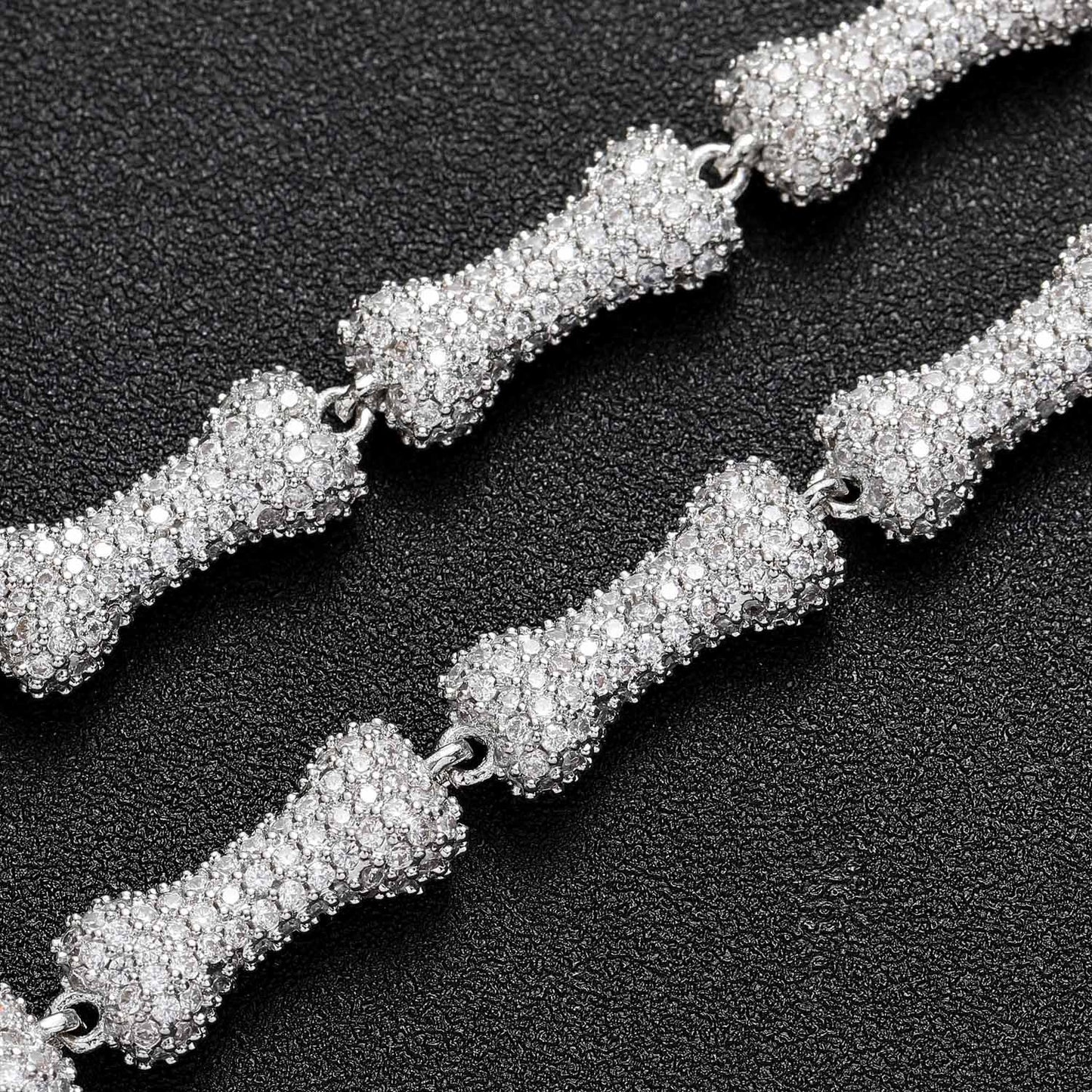 Hip Hop Fashion Cubic Zirconia Bracelet for Men and Women