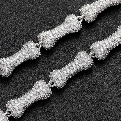 Hip Hop Fashion Cubic Zirconia Bracelet for Men and Women