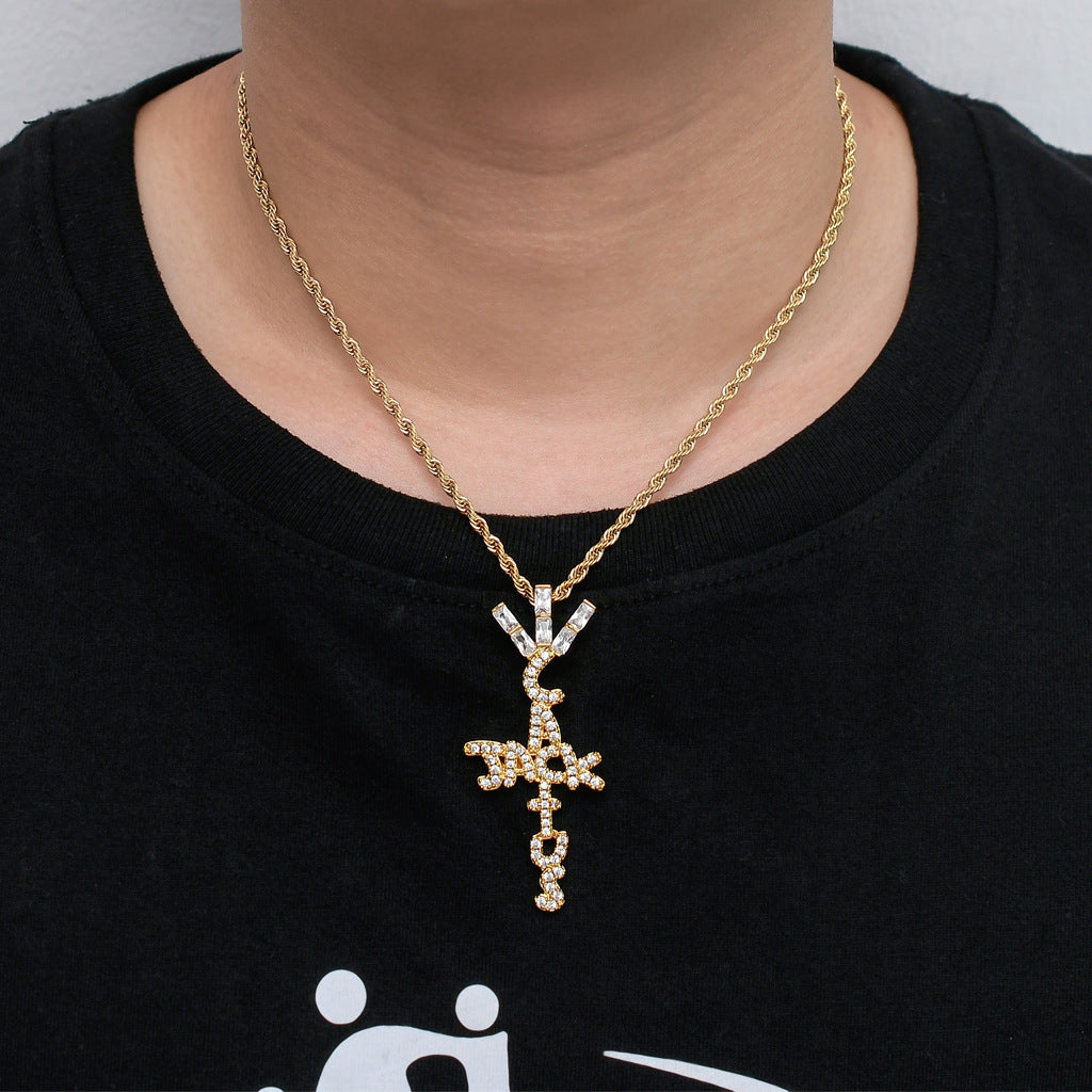 Hip Hop Fashion Copper Pendant Necklace for Men and Women