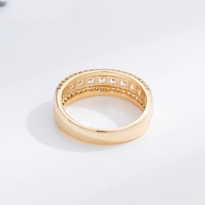Princess Cut Channel Ring for Women