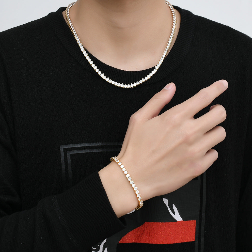 Hip Hop Fashion Copper Jewelry Piece for Men and Women