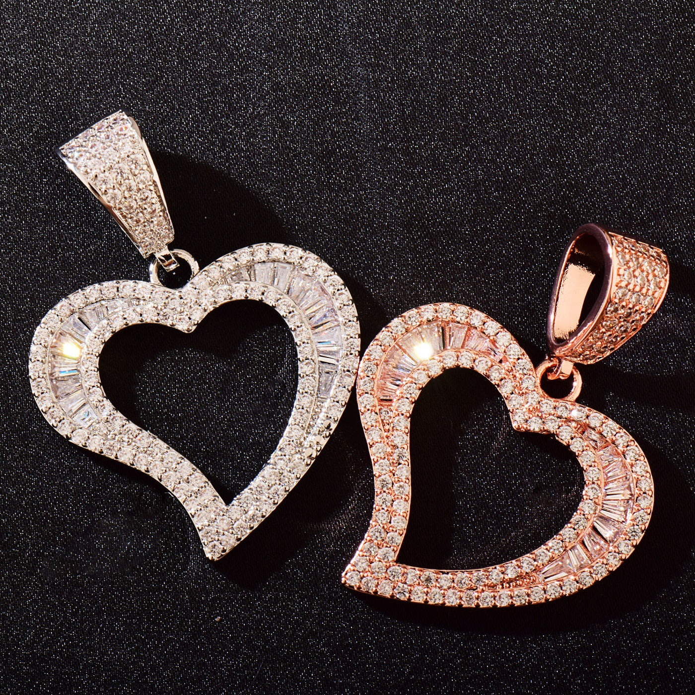 Iced Out Heart Pendant Necklace product image
