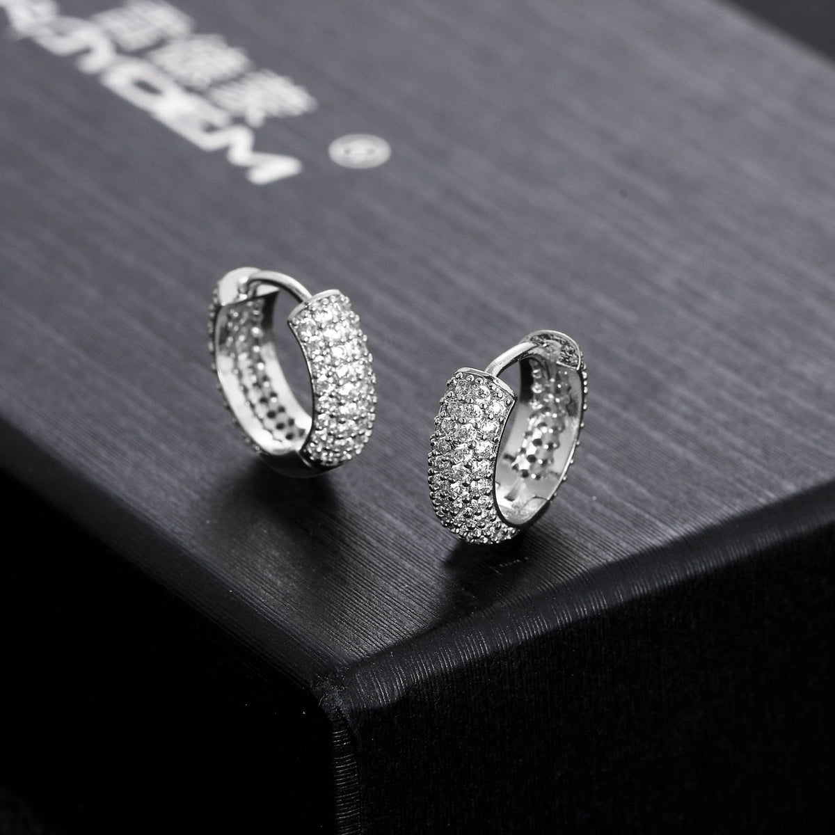 Round Bubble Copper Earrings for Men and Women product image
