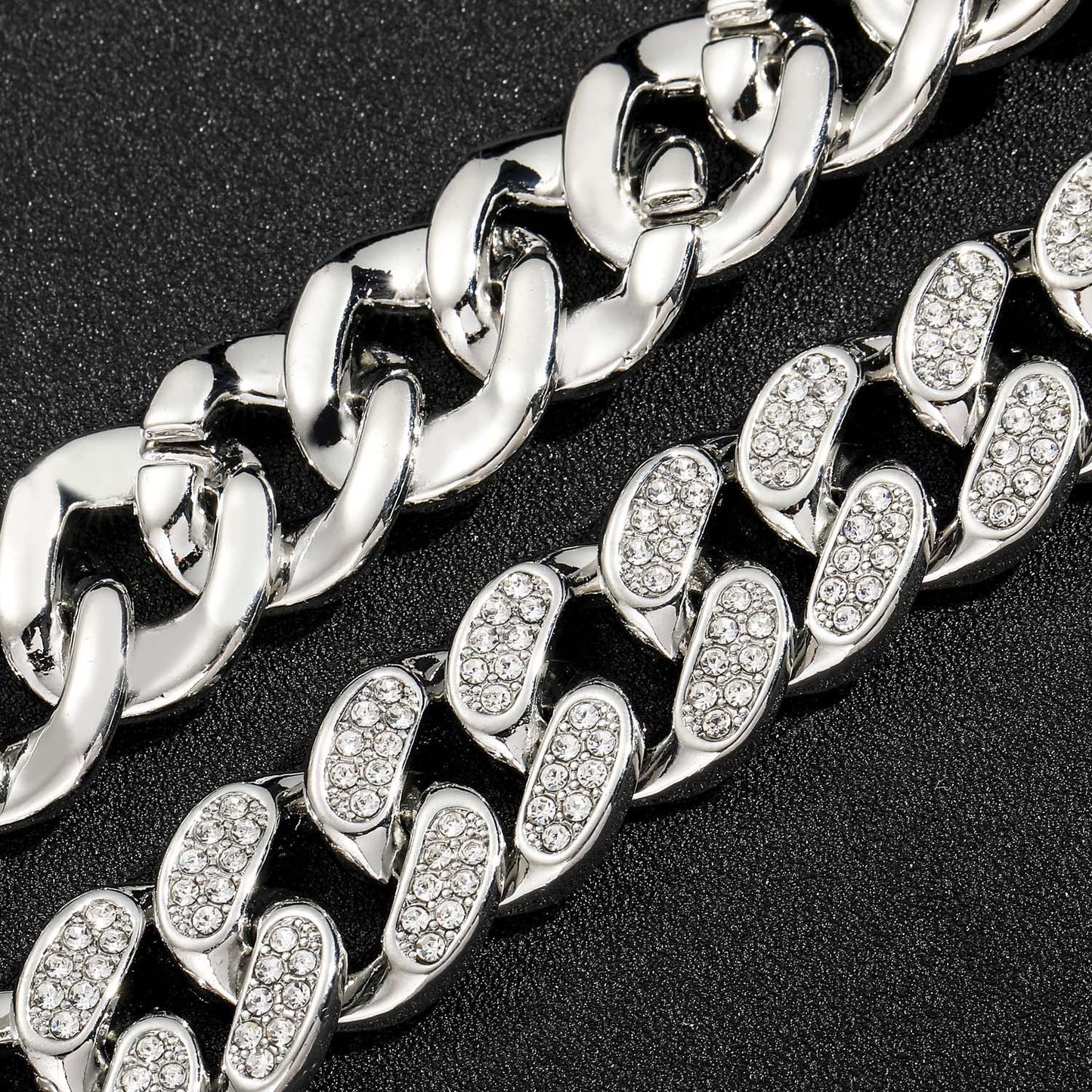 Hip Hop Cuban Link Alloy Necklace for Men