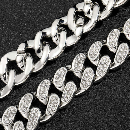 Hip Hop Cuban Link Alloy Necklace for Men