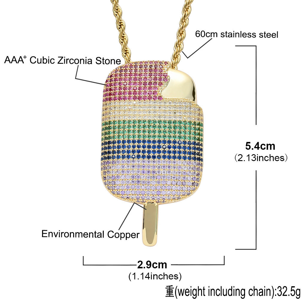 Hip Hop Fashion Copper Pendant Necklace for Men and Women
