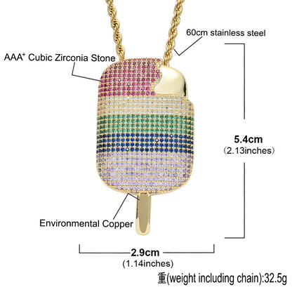 Hip Hop Fashion Copper Pendant Necklace for Men and Women
