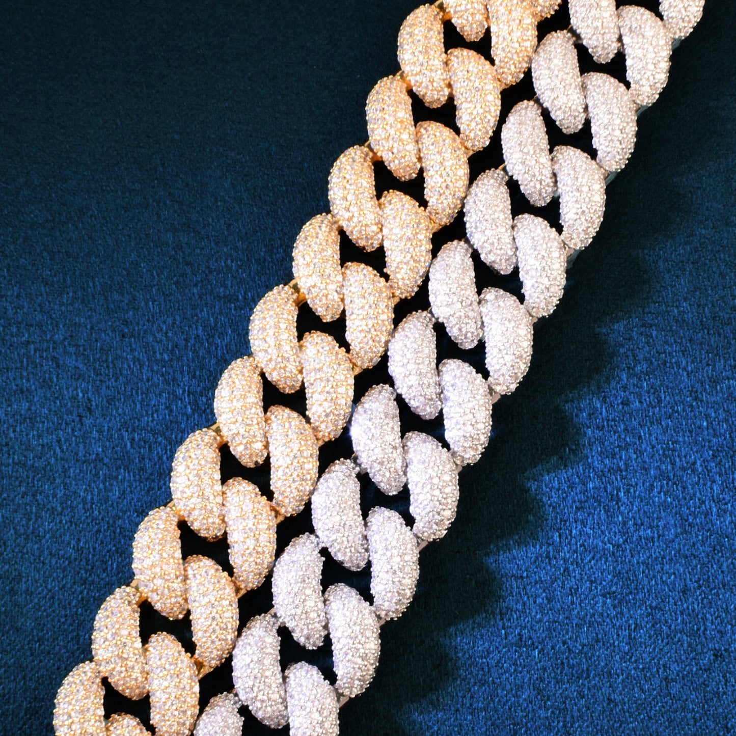 Iced Out Cuban Link Chain Necklace for Men Hip Hop