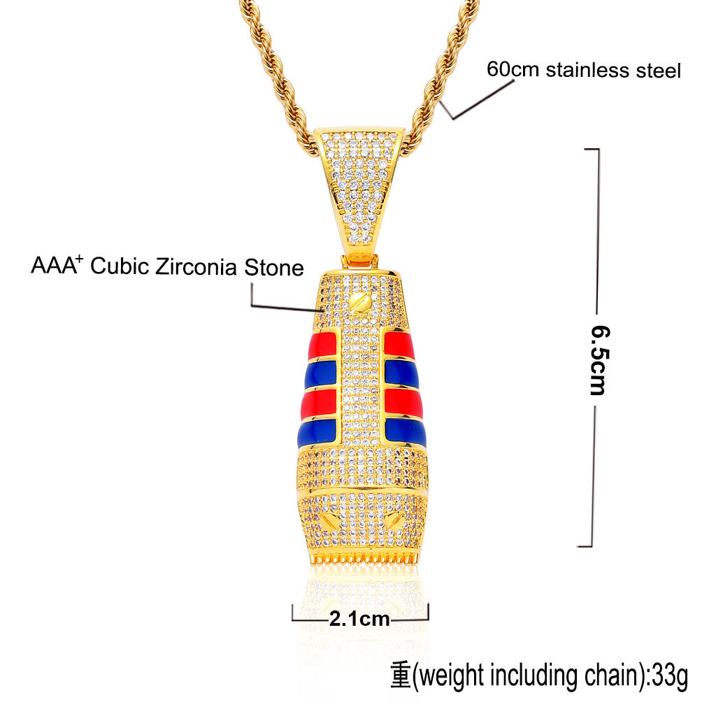 Fashion Copper Pendant Necklace for Men and Women
