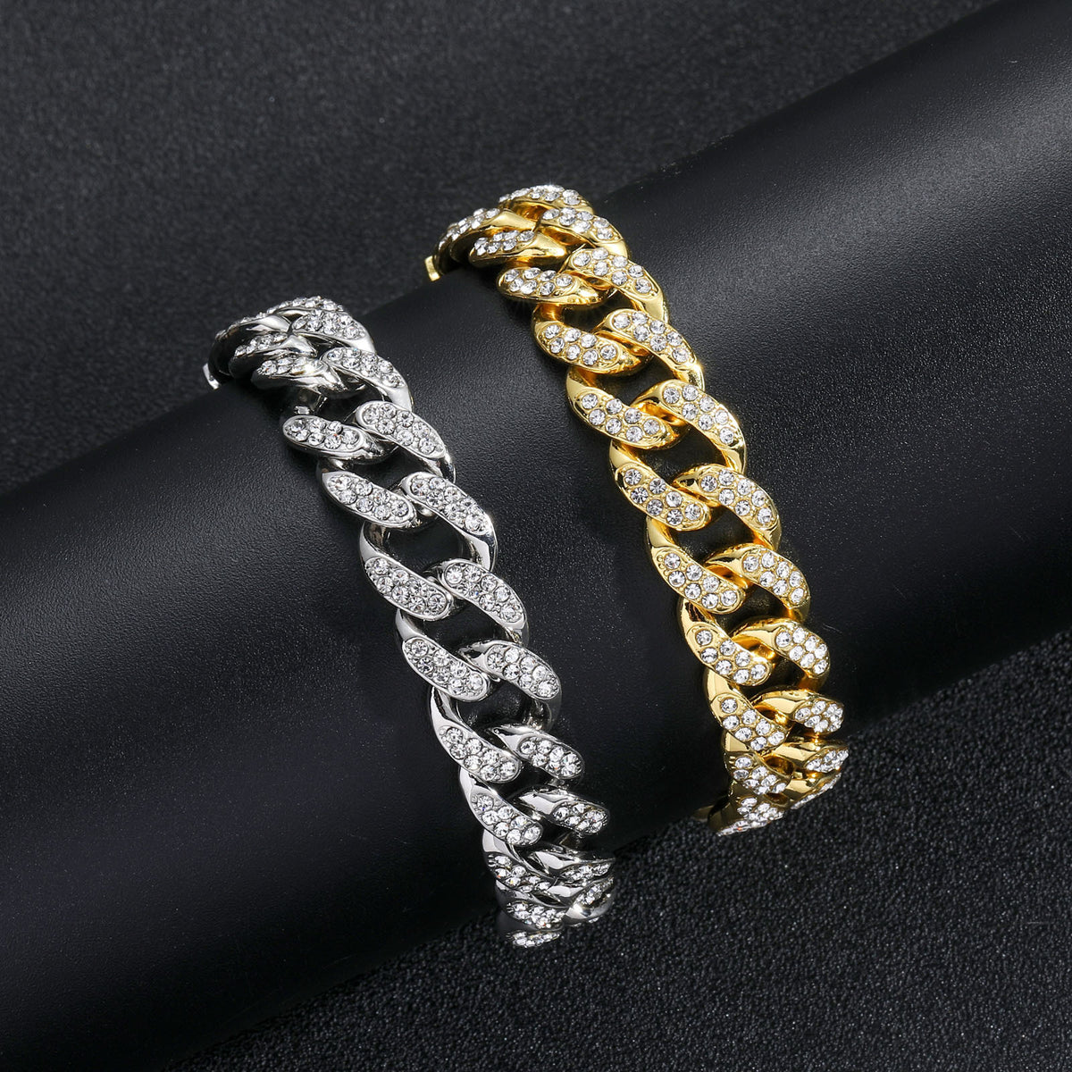 Hip Hop Cuban Link Alloy Bracelet for Men product image