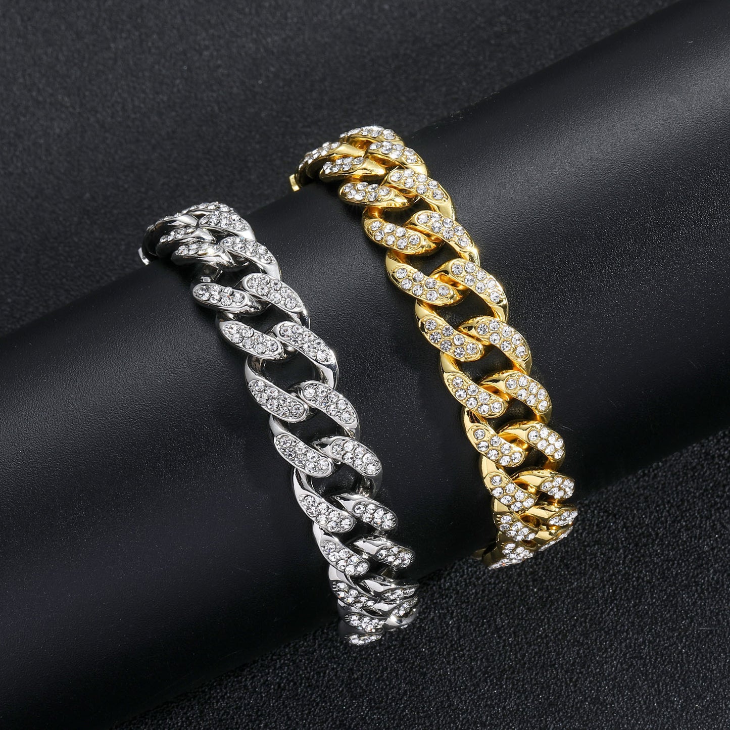 Hip Hop Cuban Link Alloy Bracelet for Men