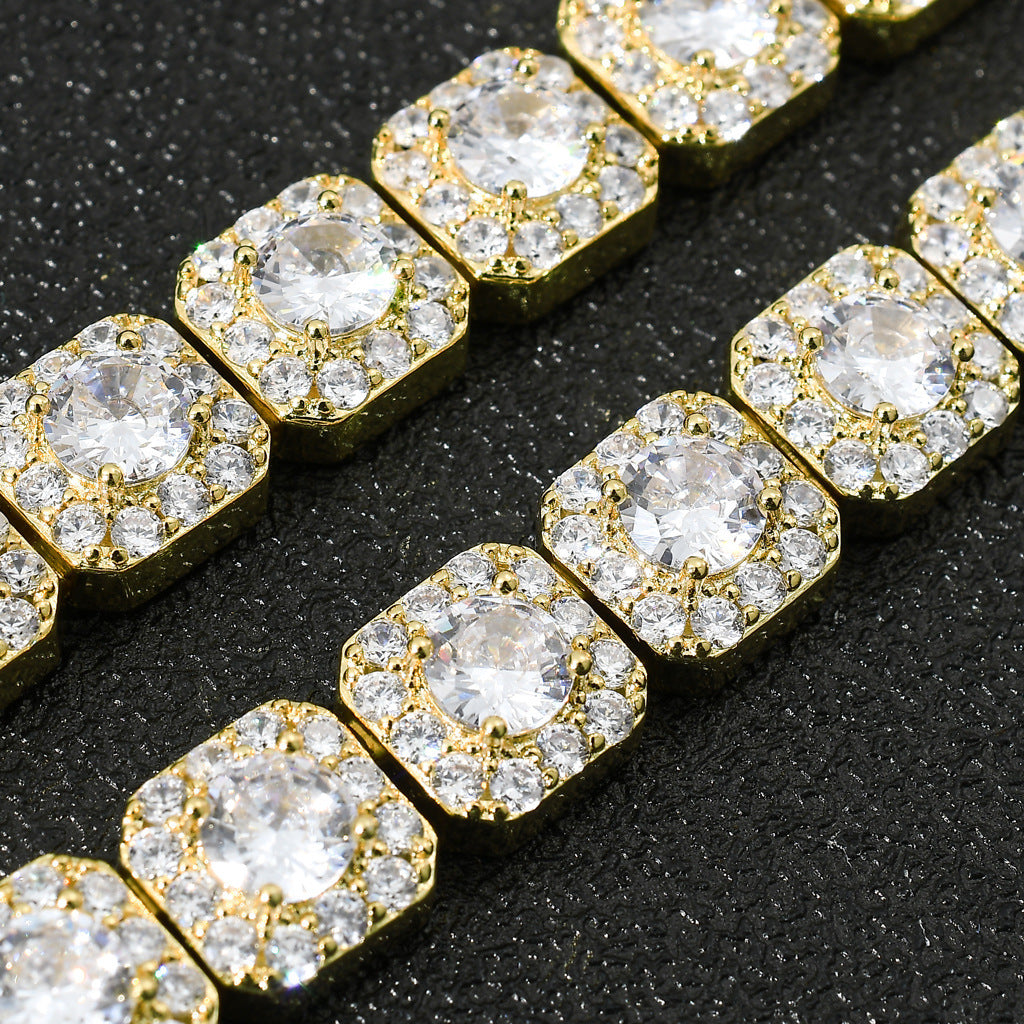Iced Link Cubic Zirconia Bracelet for Men