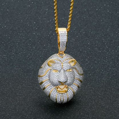 Hip Hop Fashion Cubic Zirconia Pendant Necklace for Men and Women