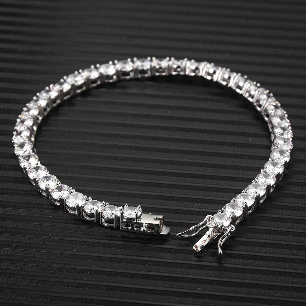 3-6 mm Round CZ Tennis Copper Bracelet - CHA003 product image