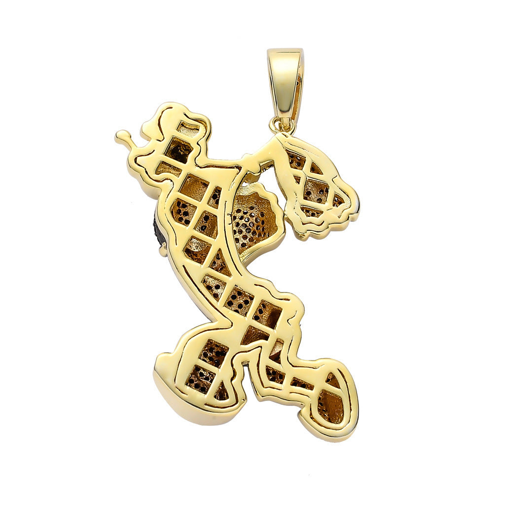 Hip Hop Fashion Cubic Zirconia Pendant Necklace for Men and Women