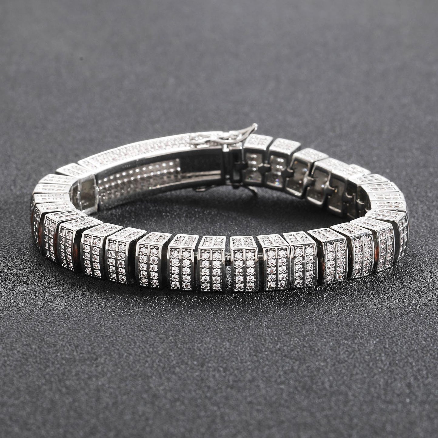Hip Hop Fashion Cubic Zirconia Bracelet for Men and Women